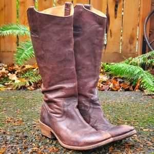 Frye Carson Brown Riding Boots, size 8